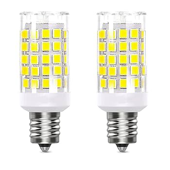 E12 LED電球 E12口金 3000K 電球色 調光可能(4個入) Amazon | LED 電球 E12 口金直径12mm 可調光 セラミックス 豆